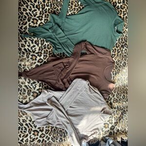 Bodysuit bundle - Green, Brown, Cream